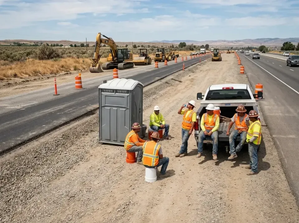 highway-road-construction-crew-007 — frequently asked questions, Porta Potty and Restroom Rentals in Arkansas City, KS